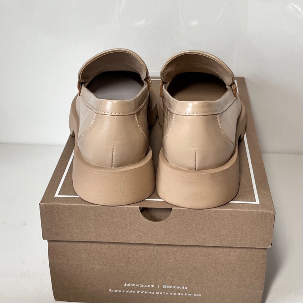 Dolce Vita Elias Leather Slip On Lug Loafers - Picture 6 of 7